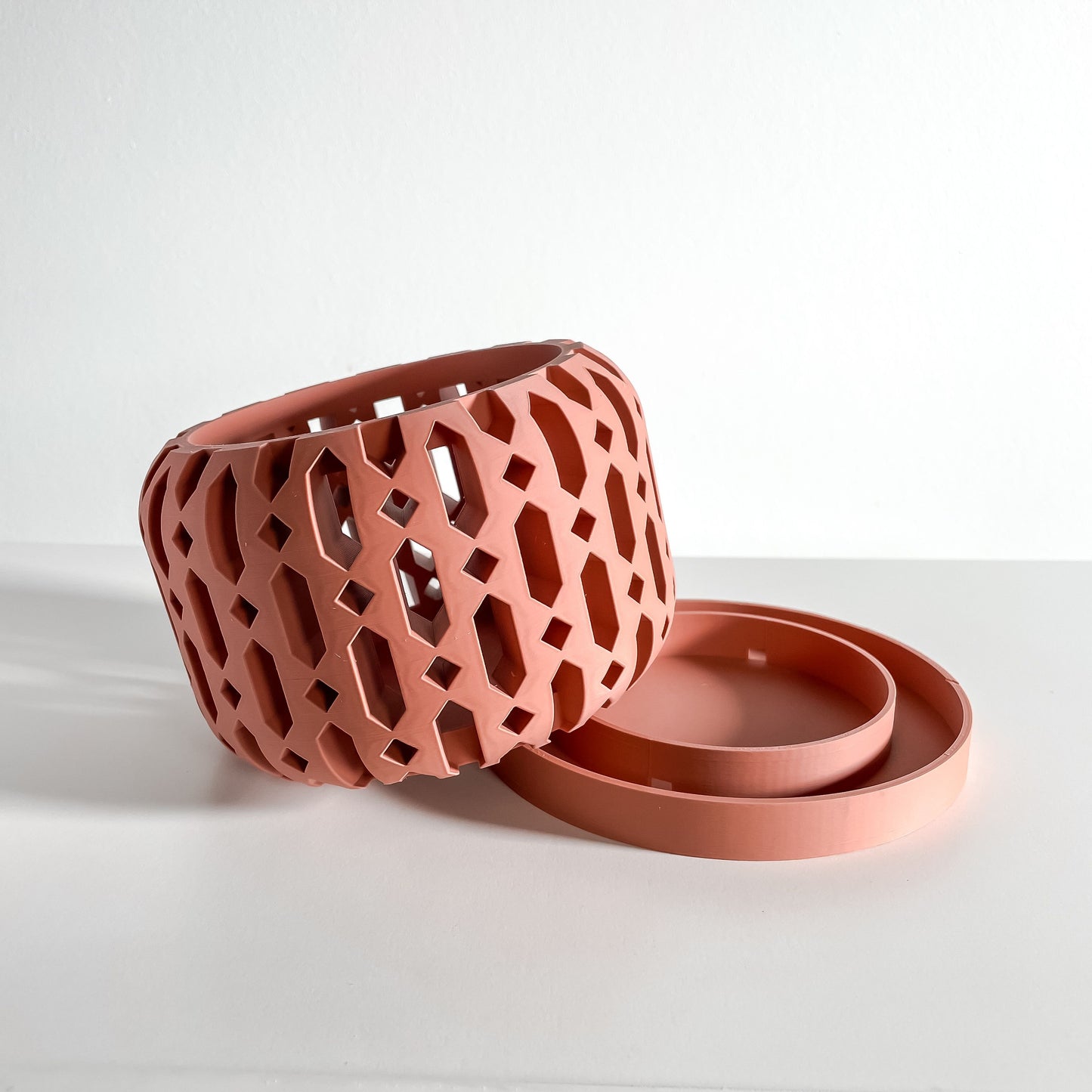 Orchid Pot, Root View, Breathable Windowsill, Contemporary Sculptural Vessel Matte