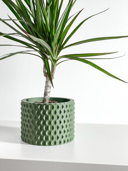 Planter Pot, Contemporary Succulent Container, Indoor Herb Holder, Sculptural Tabletop Accent