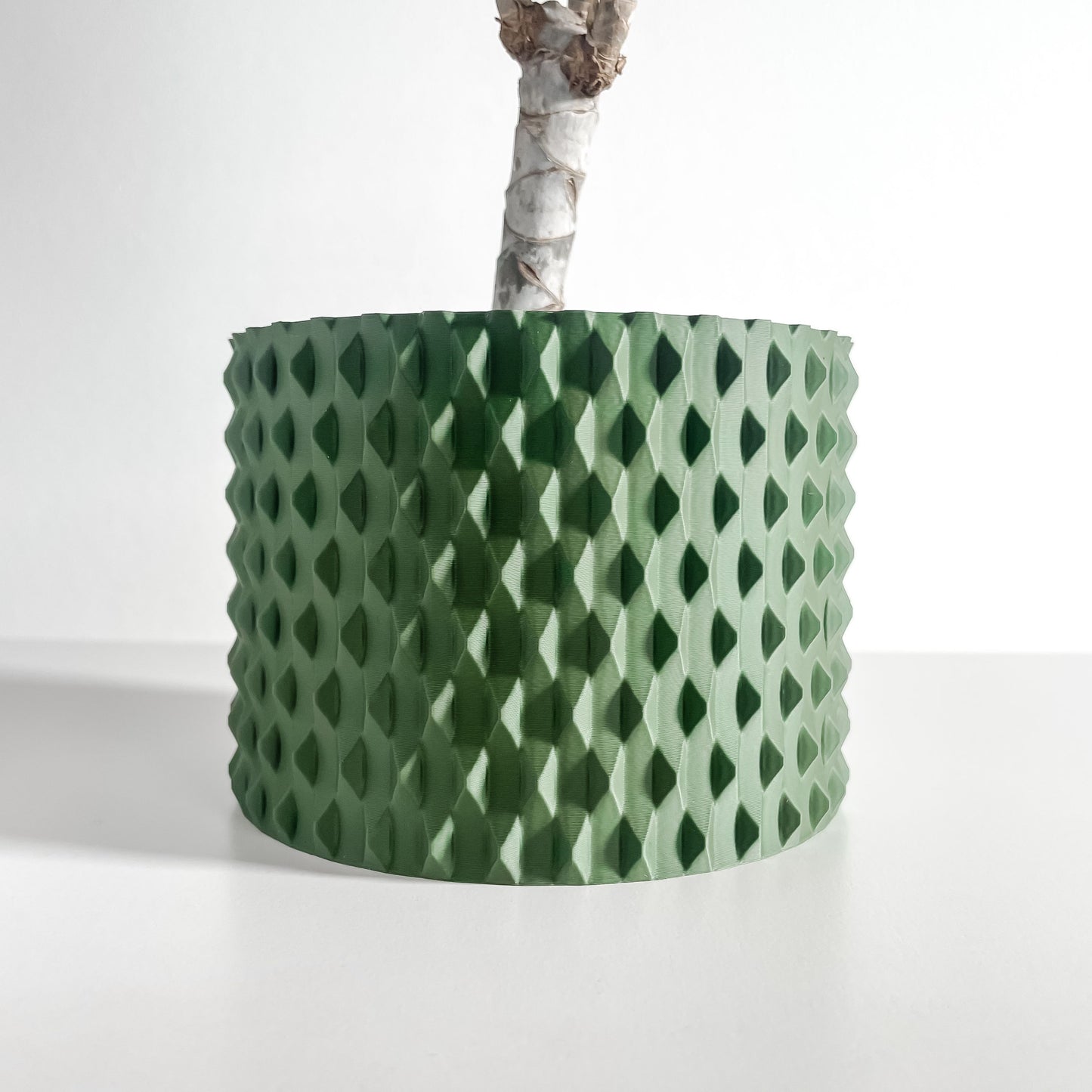 Planter Pot, Contemporary Succulent Container, Indoor Herb Holder, Sculptural Tabletop Accent