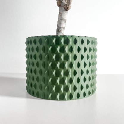 Planter Pot, Contemporary Succulent Container, Indoor Herb Holder, Sculptural Tabletop Accent