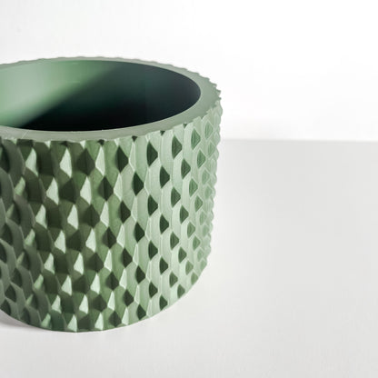 Planter Pot, Contemporary Succulent Container, Indoor Herb Holder, Sculptural Tabletop Accent
