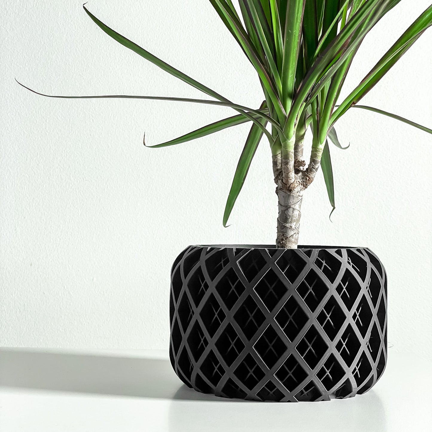 Planter Pot, Contemporary Sculptural Indoor Houseplant Holder, Succulent Desk Organizer, Functional Workspace Idea