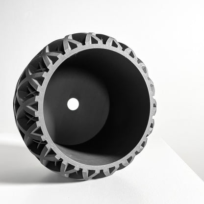 Planter Pot, Contemporary Sculptural Indoor Houseplant Holder, Succulent Desk Organizer, Functional Workspace Idea