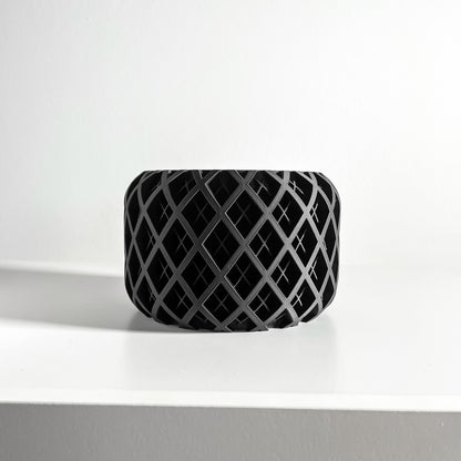 Planter Pot, Contemporary Sculptural Indoor Houseplant Holder, Succulent Desk Organizer, Functional Workspace Idea