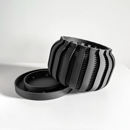 Orchid Planter, Breathable Root View Pot, Windowsill Hanging Accent, Modern-Minimalist