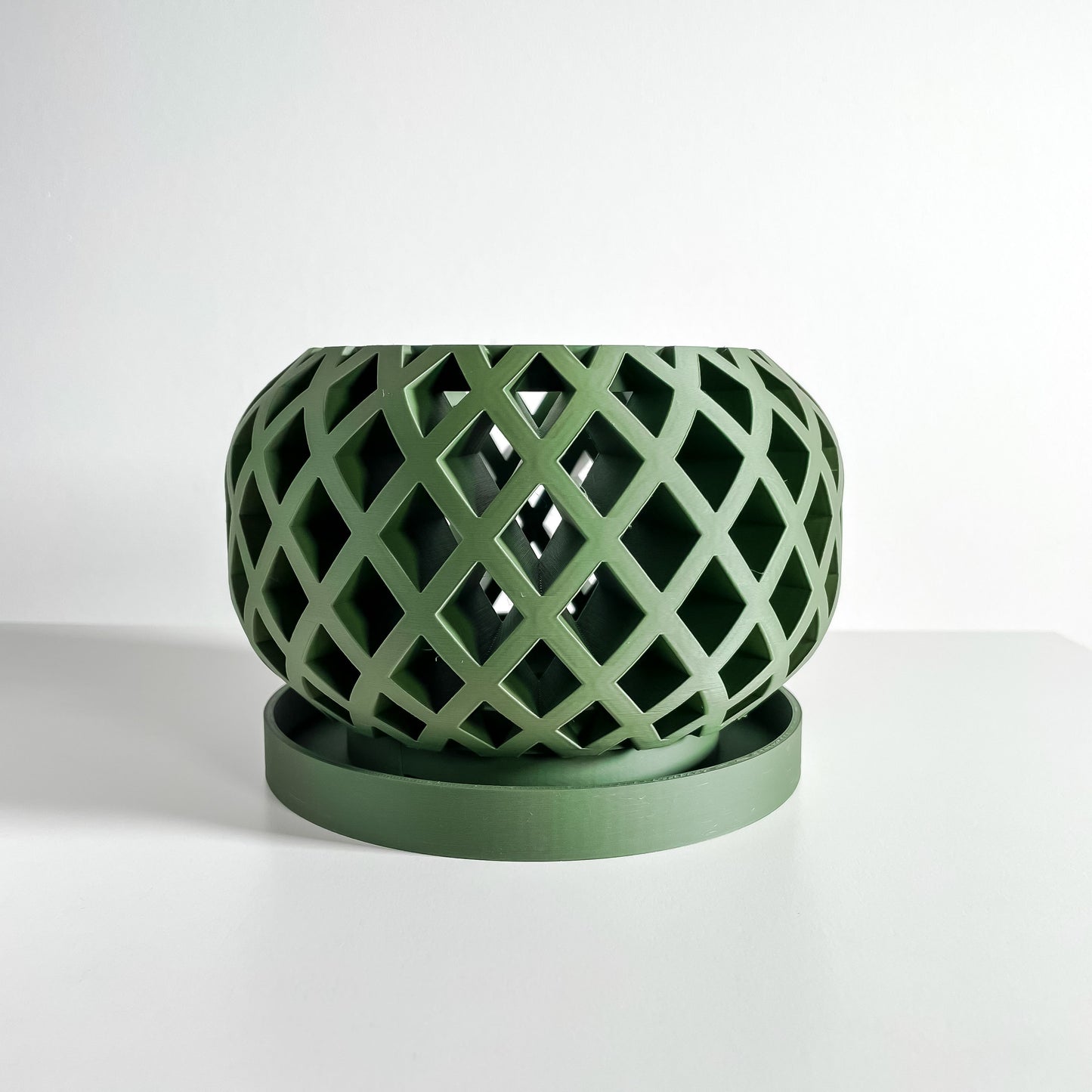 Orchid Planter, Root View, Tray Ready, Minimalist Japandi Architectural Windowsill