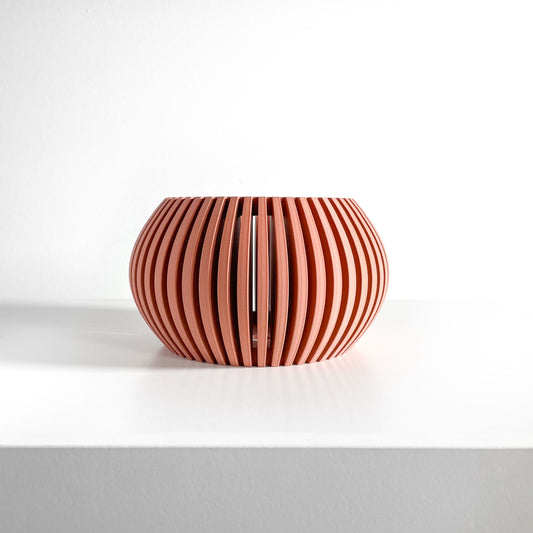 Orchid Pot, Root View Planter, Windowsill Airflow Display, SculpturalJapandiAccent