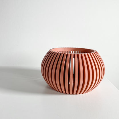 Orchid Pot, Root View Planter, Windowsill Airflow Display, SculpturalJapandiAccent