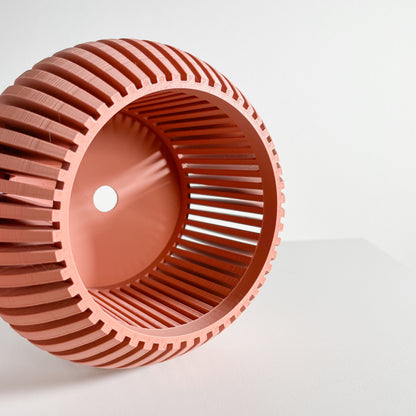 Orchid Pot, Root View Planter, Windowsill Airflow Display, SculpturalJapandiAccent