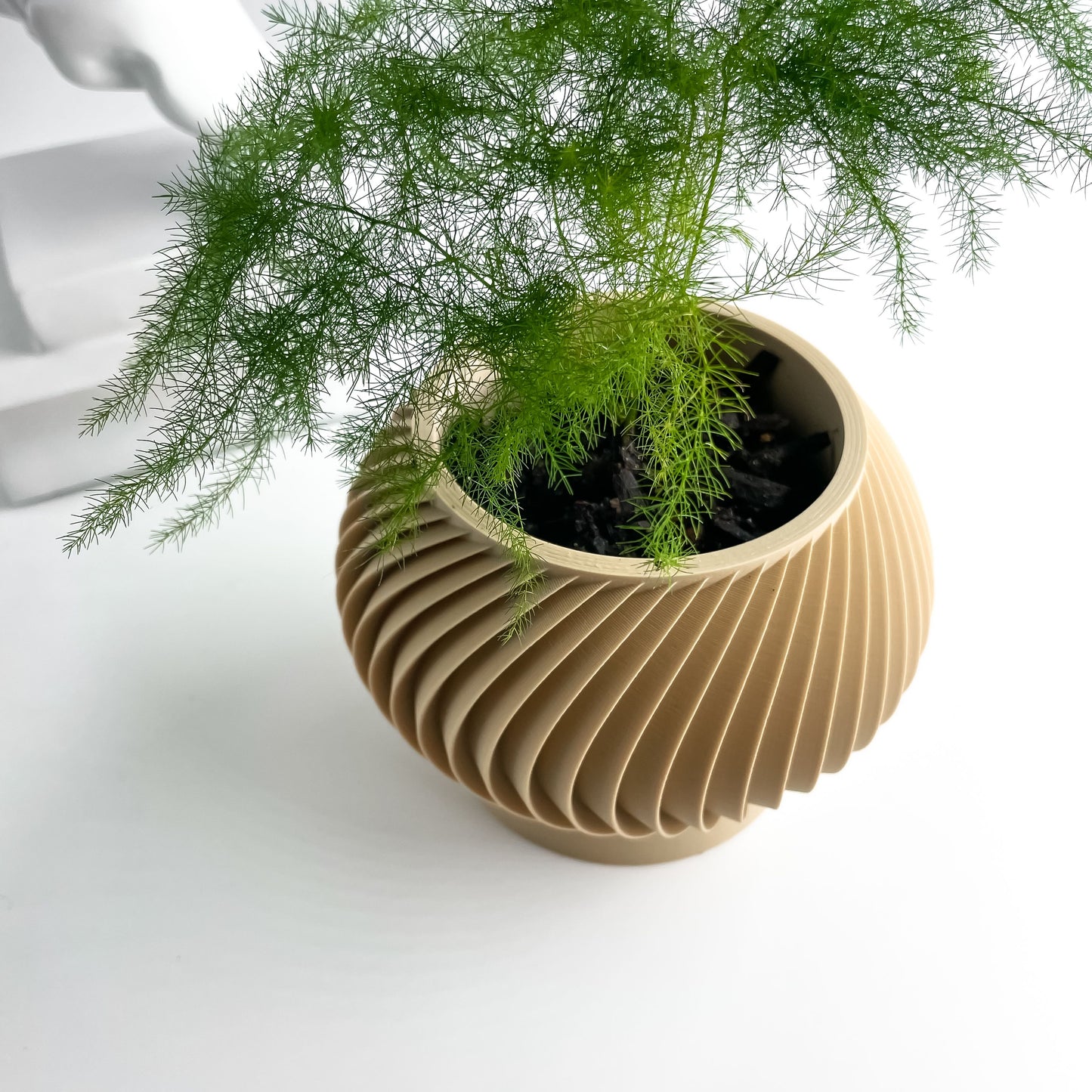 Art Deco Planter Pot, Sculptural Geometric Indoor Succulent Holder, Minimalist Bold Room Accent