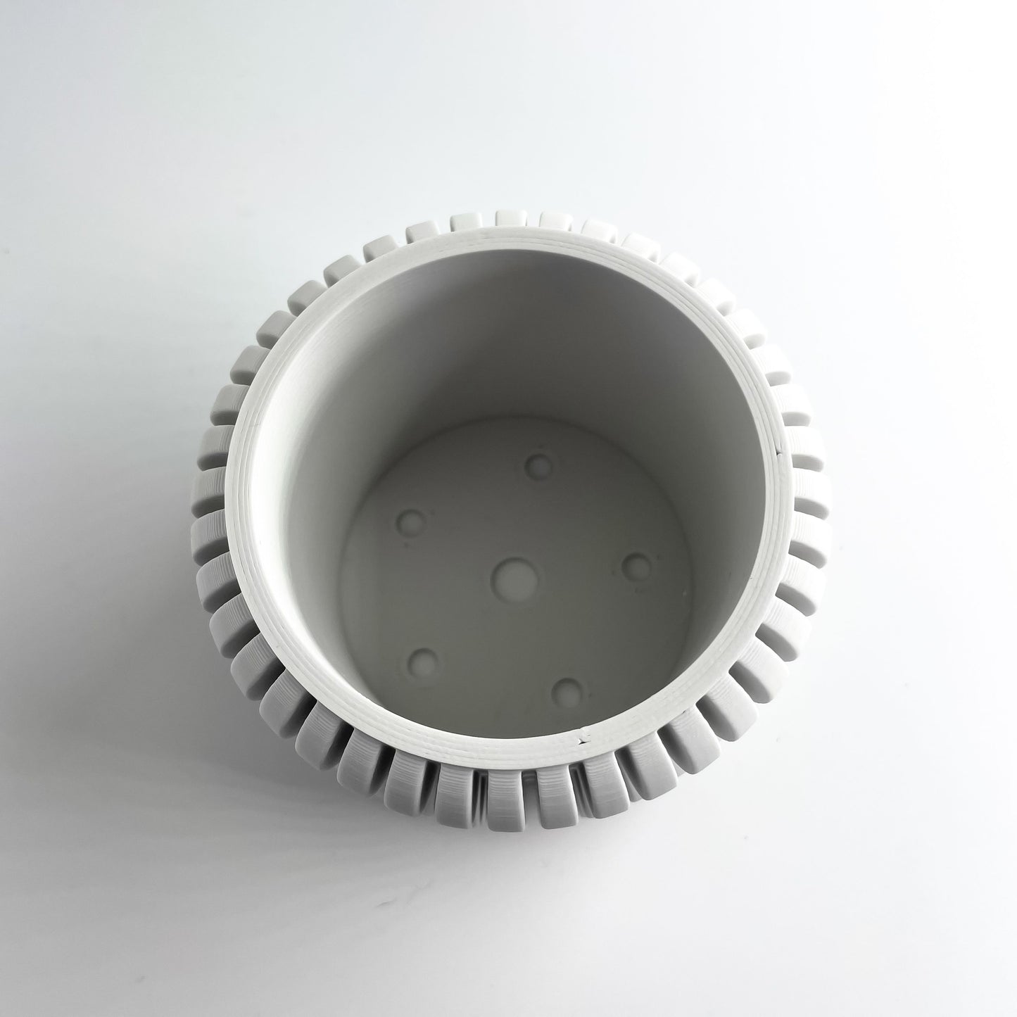 Planter Pot, Architectural Succulent Container, Indoor Display, Olive Desk Organizer