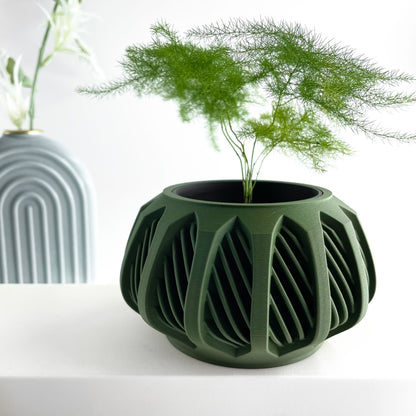 Planter Pot, Sculptural Geometric Modern Container, Succulent Holder, Desk Organizer