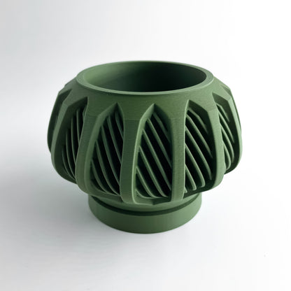 Planter Pot, Sculptural Geometric Modern Container, Succulent Holder, Desk Organizer