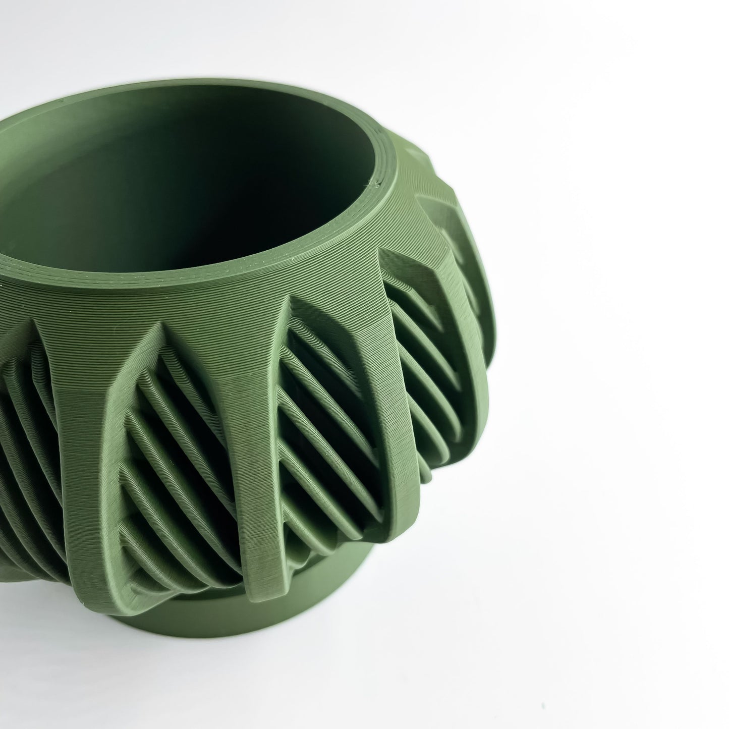 Planter Pot, Sculptural Geometric Modern Container, Succulent Holder, Desk Organizer