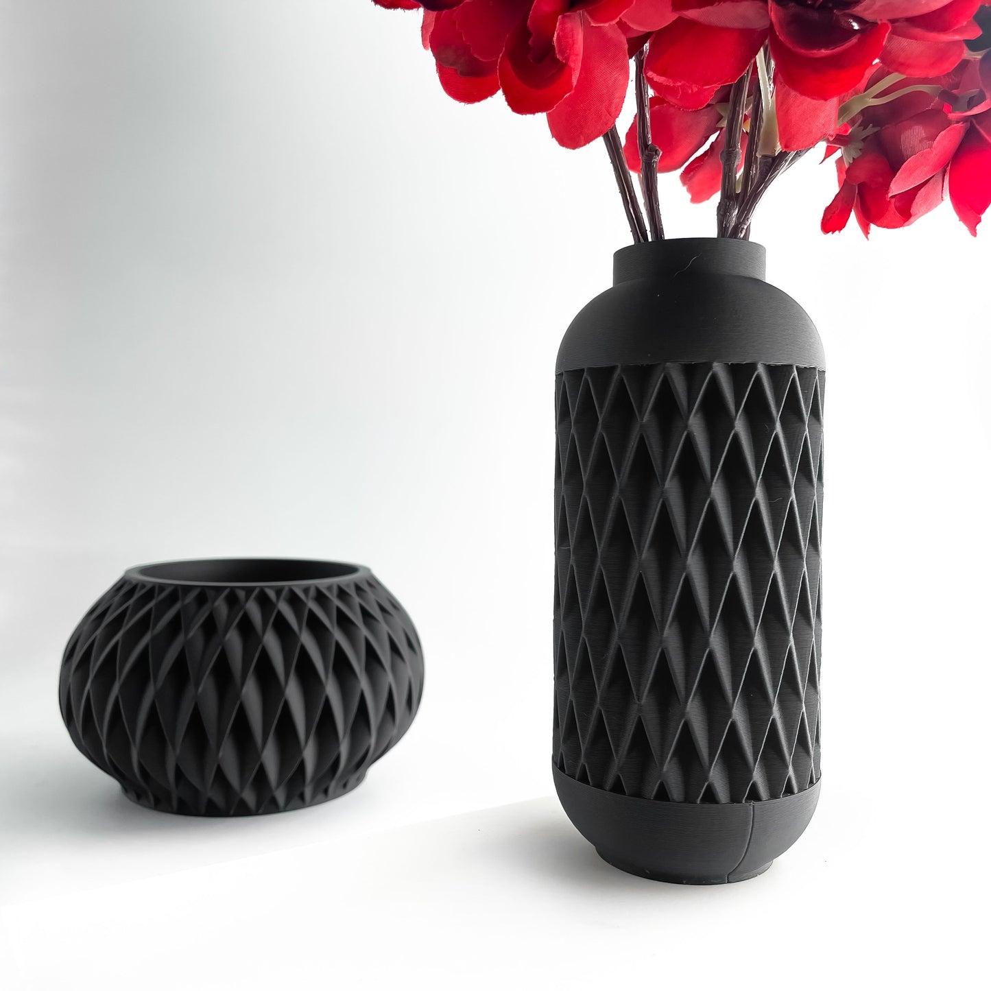 Contemporary Vase, Minimalist Sculptural Accent, Desk Flower Holder, Geometric Centerpiece