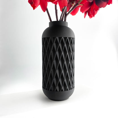 Contemporary Vase, Minimalist Sculptural Accent, Desk Flower Holder, Geometric Centerpiece