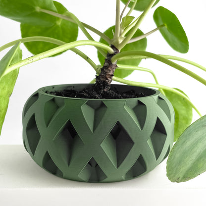 Succulent Planter, Geometric Architectural Fractal Pot, Desk Organizer, Modern Accent