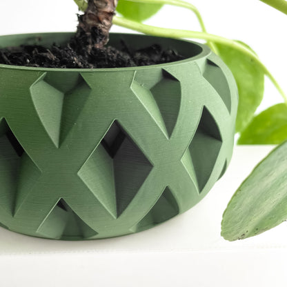 Succulent Planter, Geometric Architectural Fractal Pot, Desk Organizer, Modern Accent