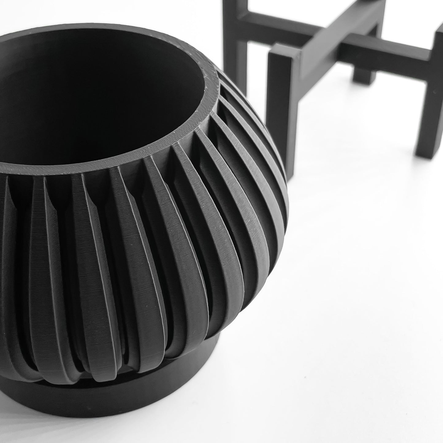 Planter Pot, Contemporary Minimalist Indoor Plant Holder, Succulent Desktop Organizer