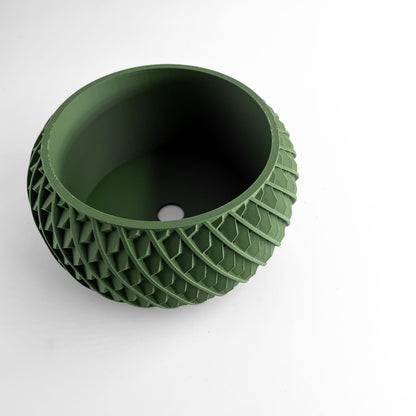 Unique Planter Pot, Cactus Holder, Moss Organizer, Eco Friendly Modern Office Decor, 3D Printed