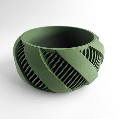 Fractal Planter Pot, Nordic Style Addition, Funky Workspace Accent, Japandi Minimalist Kind
