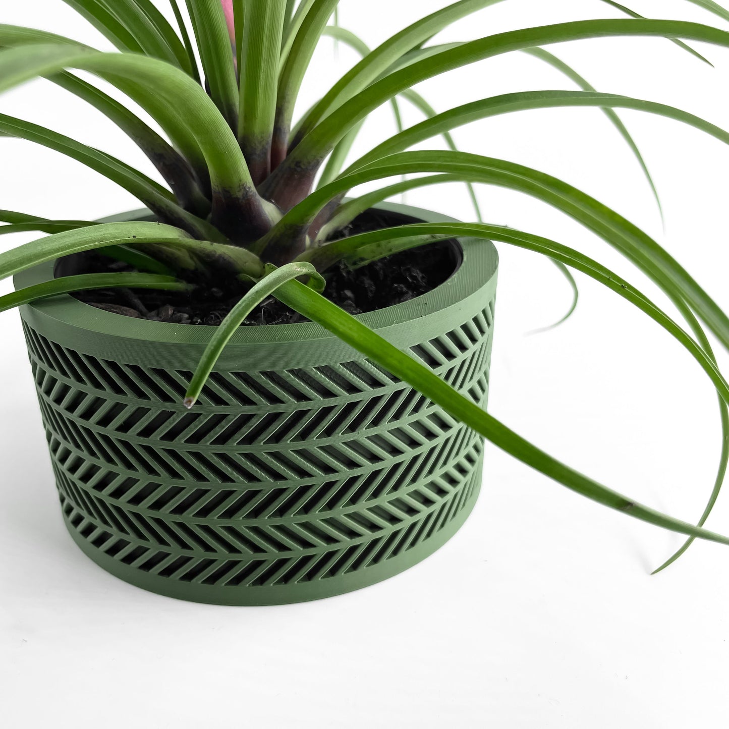 Planter Pot, Sculptural Indoor Vessel, Herb Container, Minimalist Desk Organizer