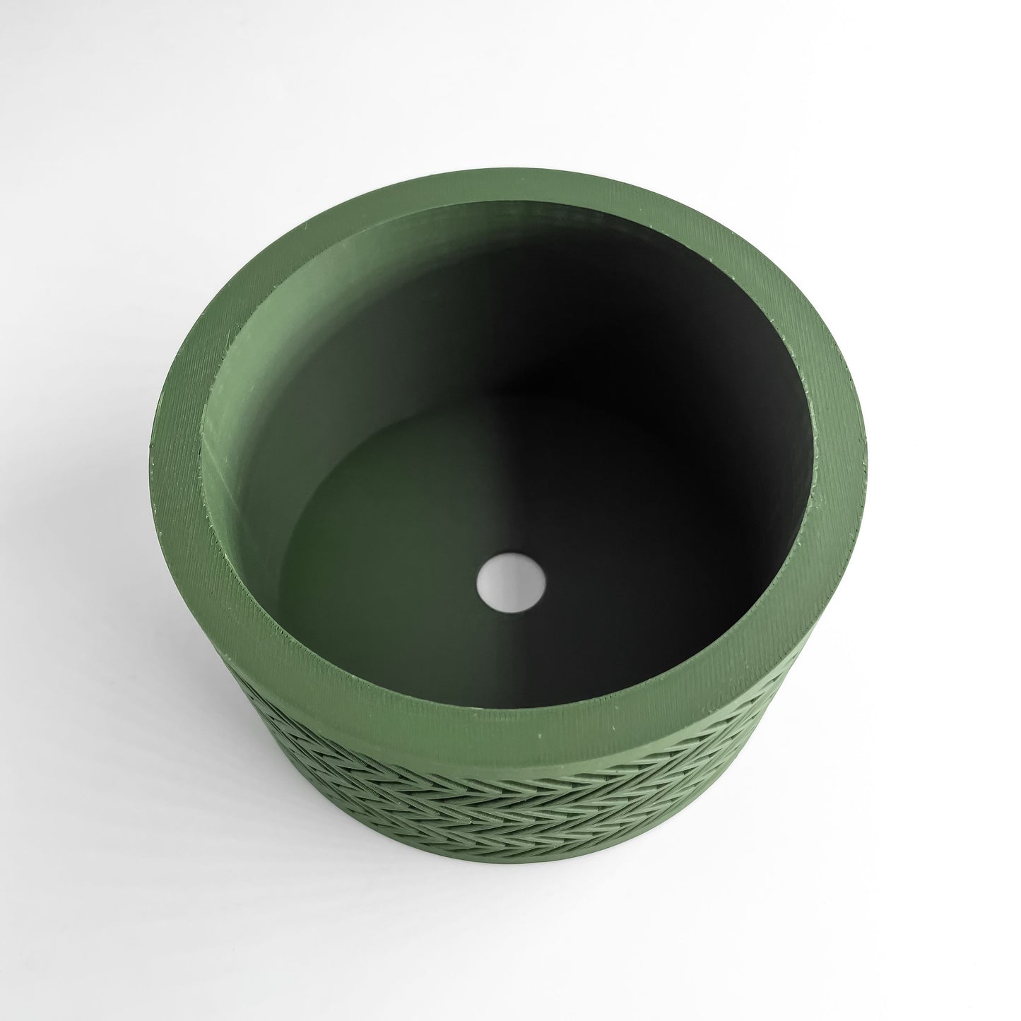 Planter Pot, Sculptural Indoor Vessel, Herb Container, Minimalist Desk Organizer