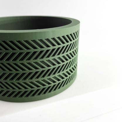 Planter Pot, Sculptural Indoor Vessel, Herb Container, Minimalist Desk Organizer