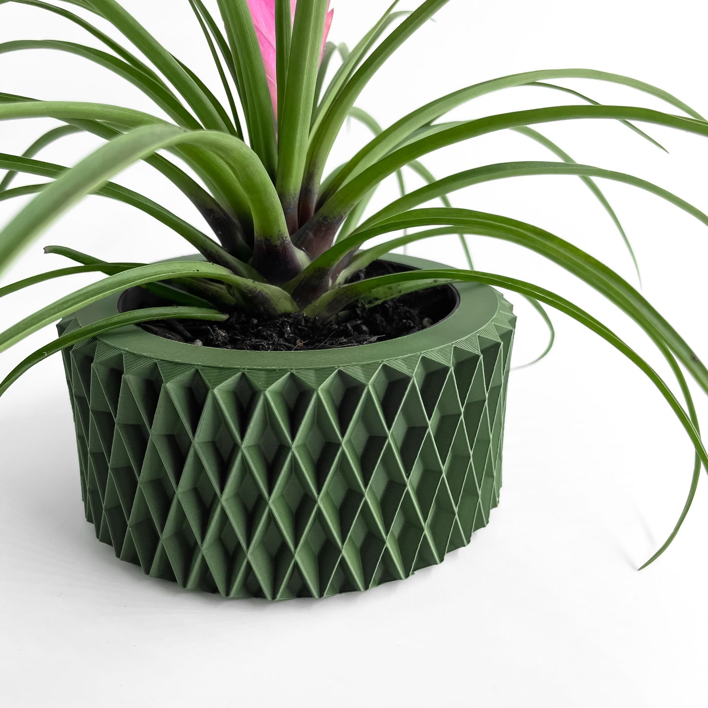 Artistic Planter Pot, Modern Architectural Indoor Plant Vessel, Sculptural Desk Nordic Style Accent, Minimalist