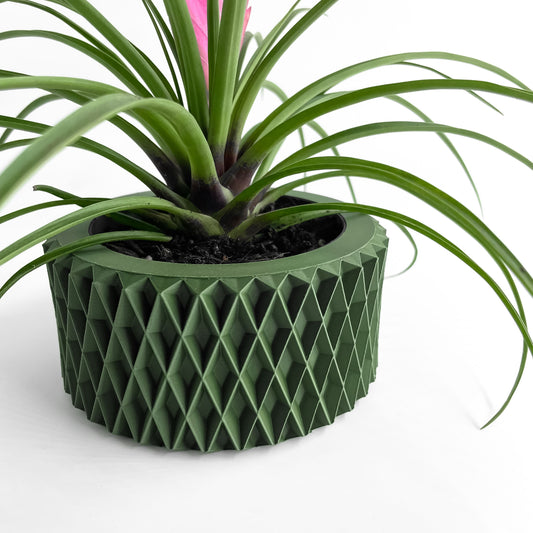 Artistic Planter Pot, Modern Architectural Indoor Plant Vessel, Sculptural Desk Nordic Style Accent, Minimalist