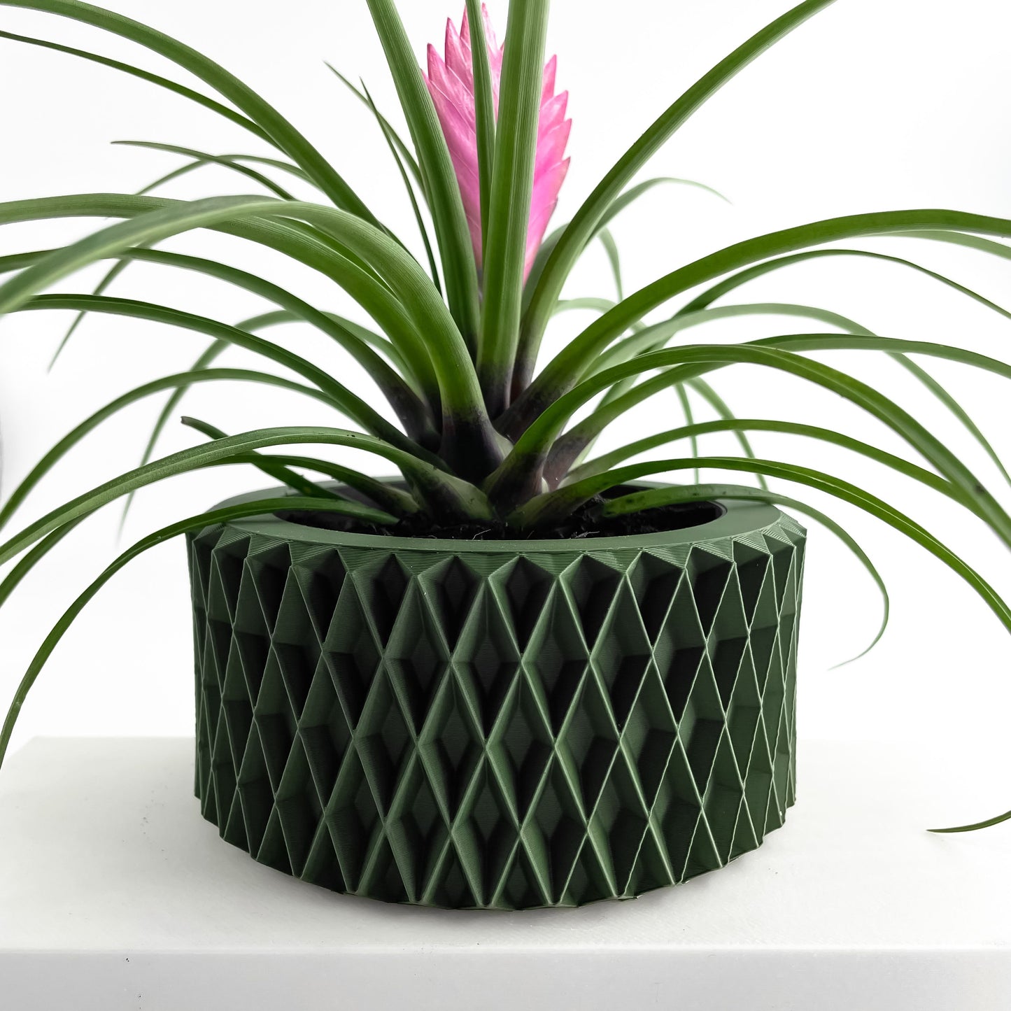 Artistic Planter Pot, Modern Architectural Indoor Plant Vessel, Sculptural Desk Nordic Style Accent, Minimalist