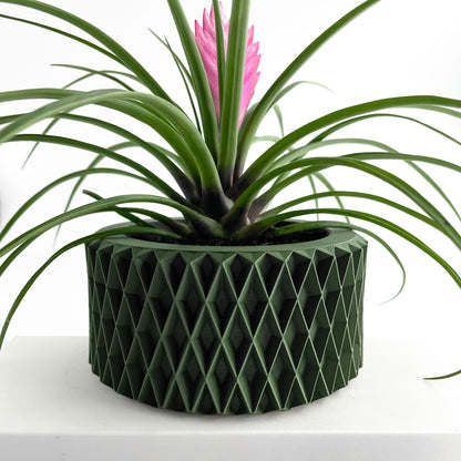 Artistic Planter Pot, Modern Architectural Indoor Plant Vessel, Sculptural Desk Nordic Style Accent, Minimalist