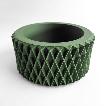 Artistic Planter Pot, Modern Architectural Indoor Plant Vessel, Sculptural Desk Nordic Style Accent, Minimalist