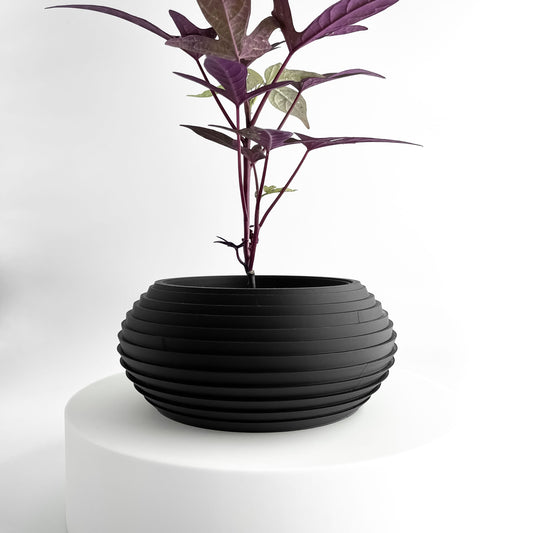 Geometric Planter Pot, Front-Facing Succulent Holder, Herb Organizer, Minimalist, Nordic Style, Art Deco Accent