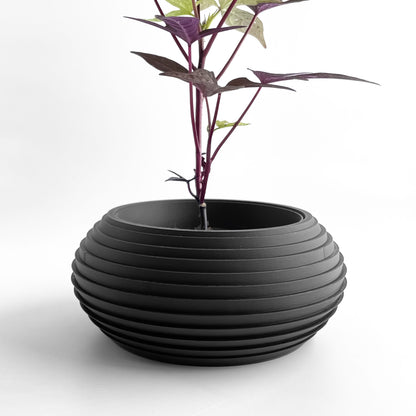 Geometric Planter Pot, Front-Facing Succulent Holder, Herb Organizer, Minimalist, Nordic Style, Art Deco Accent