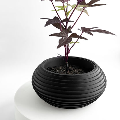 Geometric Planter Pot, Front-Facing Succulent Holder, Herb Organizer, Minimalist, Nordic Style, Art Deco Accent