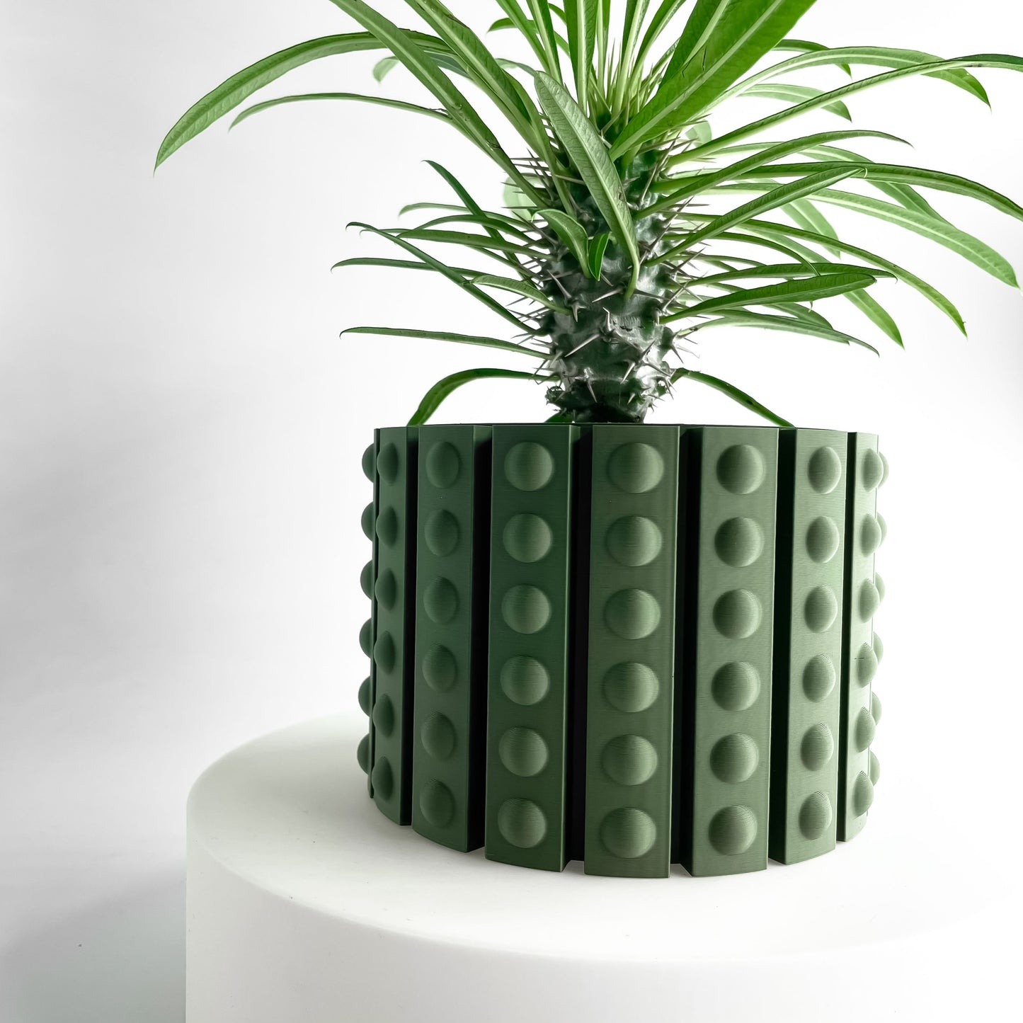 succulent planter, sculptural contemporary terracotta textured desktop centerpiece