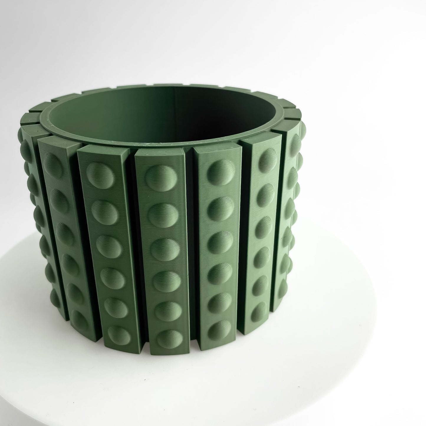 succulent planter, sculptural contemporary terracotta textured desktop centerpiece