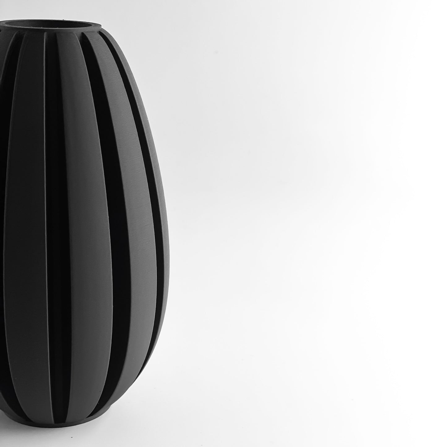 Unique Pampas Vase, Floral Display Holder, Tabletop Mantel Accent, Decorative Post Modern Vessel