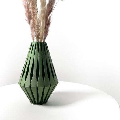 Flower Vase, Sculptural Tabletop Planter, Mantel Accent, Nordic Contemporary Minimalist