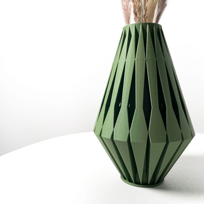 Flower Vase, Sculptural Tabletop Planter, Mantel Accent, Nordic Contemporary Minimalist