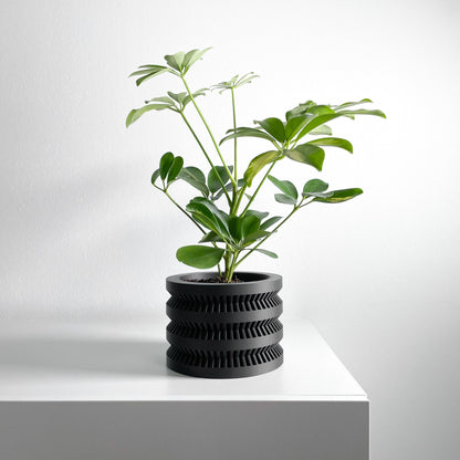 Modern Planter Pot, Scandinavian Succulent Vessel, Elegant Desktop Organizer Accent