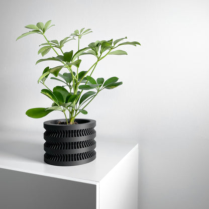 Modern Planter Pot, Scandinavian Succulent Vessel, Elegant Desktop Organizer Accent