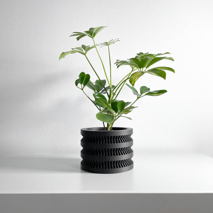 Modern Planter Pot, Scandinavian Succulent Vessel, Elegant Desktop Organizer Accent