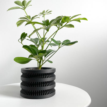 Modern Planter Pot, Scandinavian Succulent Vessel, Elegant Desktop Organizer Accent