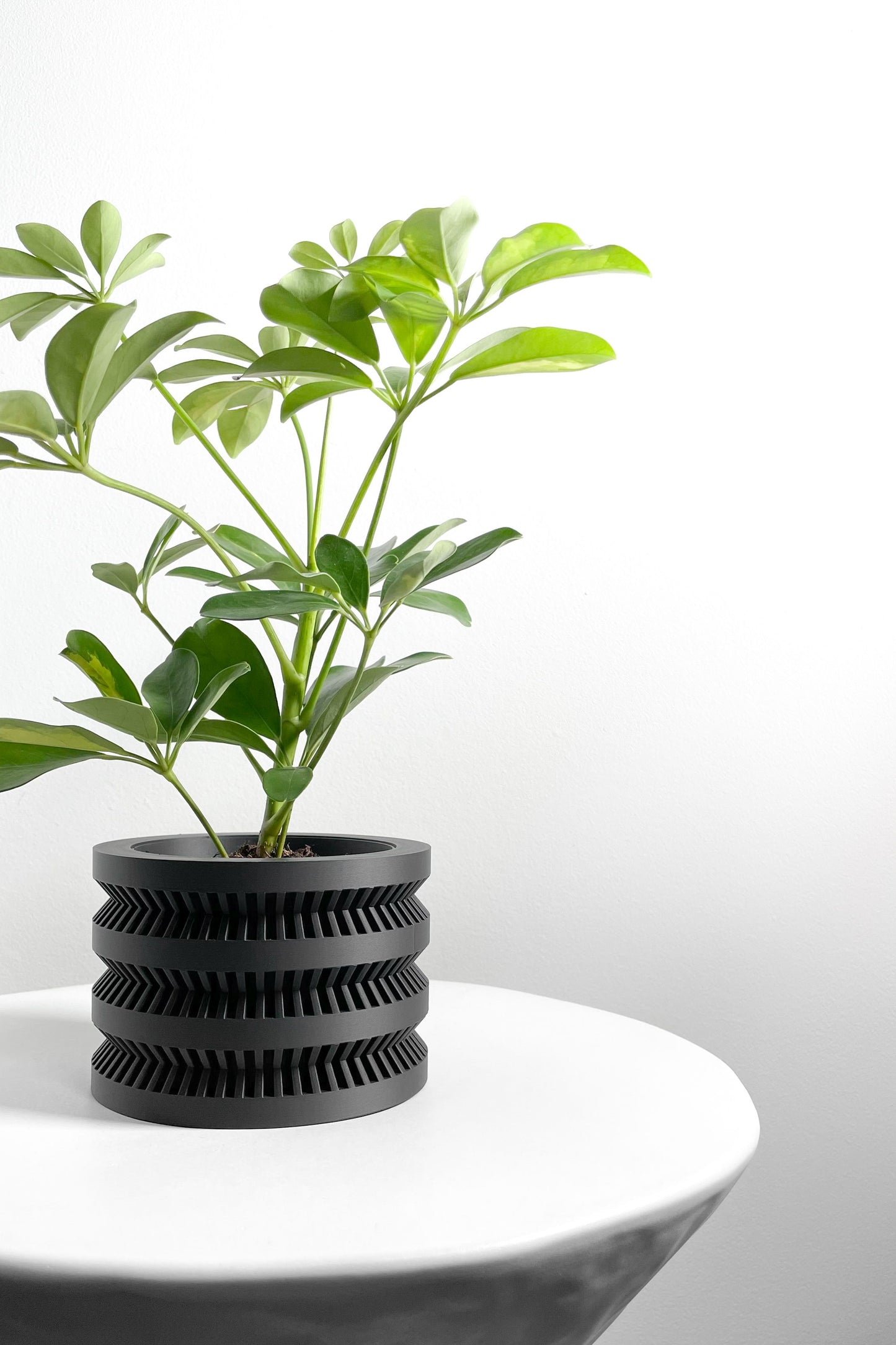 Modern Planter Pot, Scandinavian Succulent Vessel, Elegant Desktop Organizer Accent