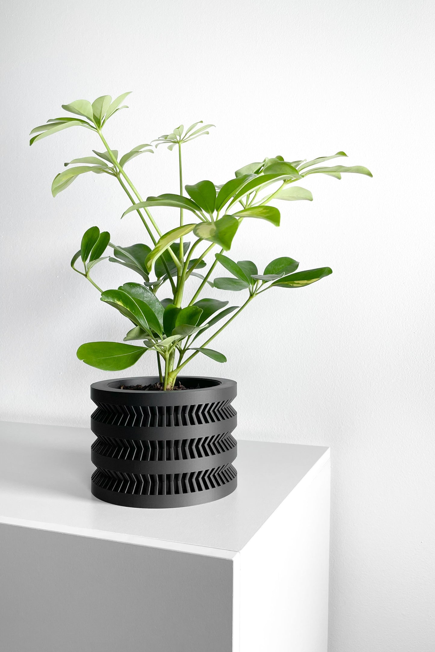 Modern Planter Pot, Scandinavian Succulent Vessel, Elegant Desktop Organizer Accent