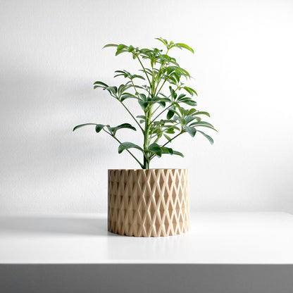 Planter Pot, Contemporary Indoor Container, Succulent Holder, Herb Decor, Minimalist Balcony Plant Idea