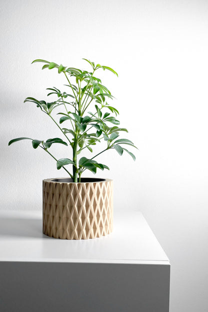 Planter Pot, Contemporary Indoor Container, Succulent Holder, Herb Decor, Minimalist Balcony Plant Idea