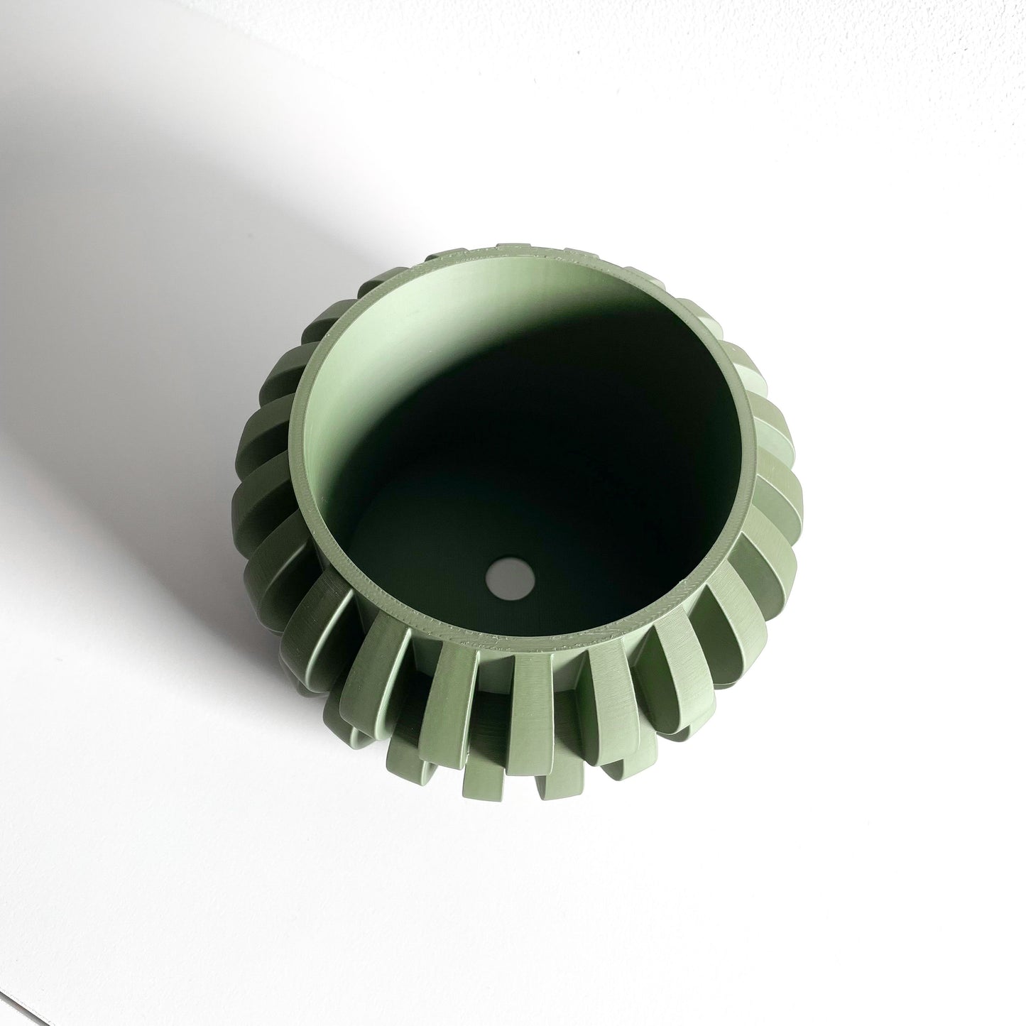 Decorative Planter Pot, Sculptural Indoor Plant Vessel, Desk Herb Organizer, Modern 3D Printed Bowl